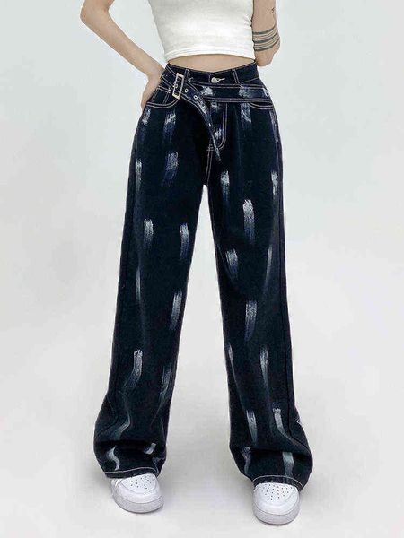 women's jeans suchcute gothic print women jeans with belt high waist grunge fairycore korean denim trousers harajuku streetwear baggy p, Blue
women's jeans suchcute gothic print women jeans with belt high waist grunge fairycore korean denim trousers harajuku streetwear baggy p, Blue