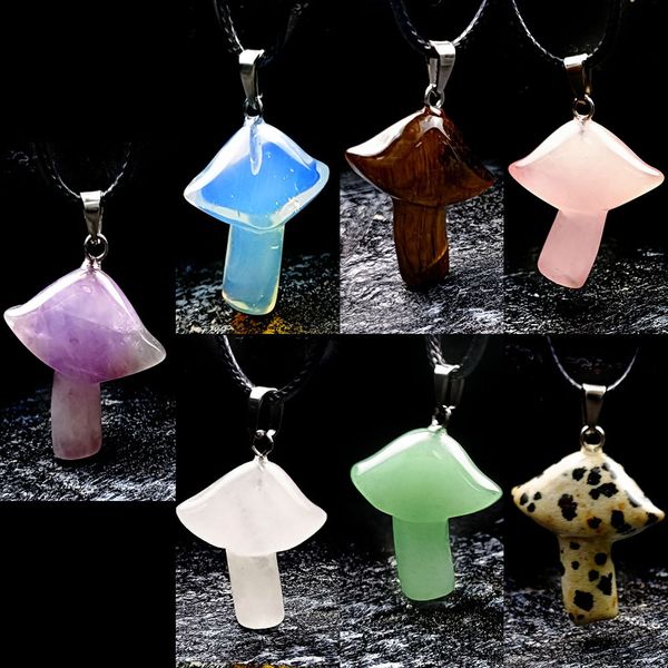 pierre naturelle cristal améthyste oeil de tigre champignon dongling jade collier pendentif, Silver
pierre naturelle cristal améthyste oeil de tigre champignon dongling jade collier pendentif, Silver