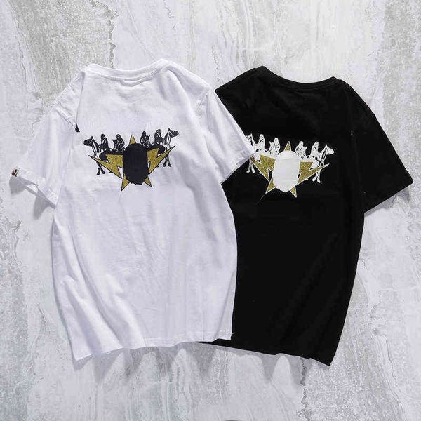 brand designer t shirts for fashion round neck printed ins short sleeve t-shirt men and women knight head half loose bottomed, White;black
brand designer t shirts for fashion round neck printed ins short sleeve t-shirt men and women knight head half loose bottomed, White;black