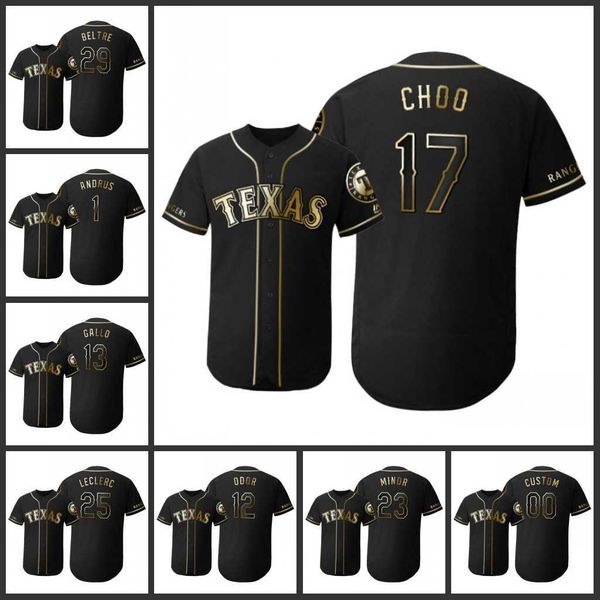 texas's rangers men women youth #23 mike minor 29 adrian beltre 1 elvis andrus 17 shin-soo choo custom black flex base golden edition
texas's rangers men women youth #23 mike minor 29 adrian beltre 1 elvis andrus 17 shin-soo choo custom black flex base golden edition