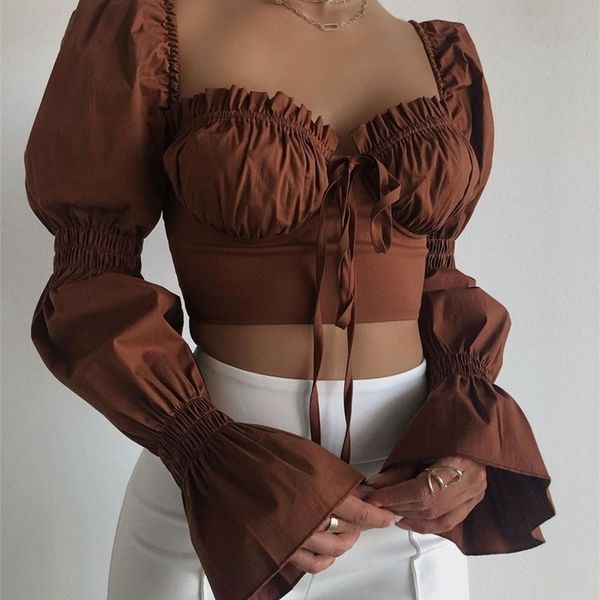 wsevypo puff long sleeve ruffle laceup tshirt elegant fashion women square collar bustiers crop autumn winter clothes 220809, White
wsevypo puff long sleeve ruffle laceup tshirt elegant fashion women square collar bustiers crop autumn winter clothes 220809, White