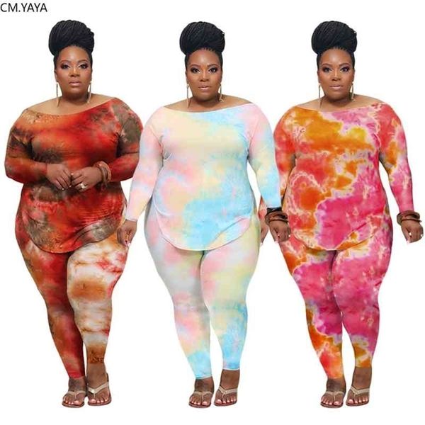 cmyaya plus size xl-4xl tie dye print women's set long sleeve tee pencil pants suit tracksuit two piece set fitness outfit 210331, Gray
cmyaya plus size xl-4xl tie dye print women's set long sleeve tee pencil pants suit tracksuit two piece set fitness outfit 210331, Gray