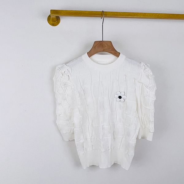 701 l 2022 runway summer brand same style sweater crew neck short sleeve striped t shirt women's sweaters xue, White;black
701 l 2022 runway summer brand same style sweater crew neck short sleeve striped t shirt women's sweaters xue, White;black