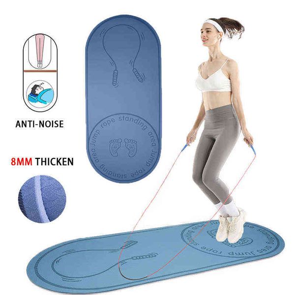 6mm thick anti-noise jump rope mat for yoga pilates quiet exercise sound insulation and shock absorption gym mat t220802
6mm thick anti-noise jump rope mat for yoga pilates quiet exercise sound insulation and shock absorption gym mat t220802
