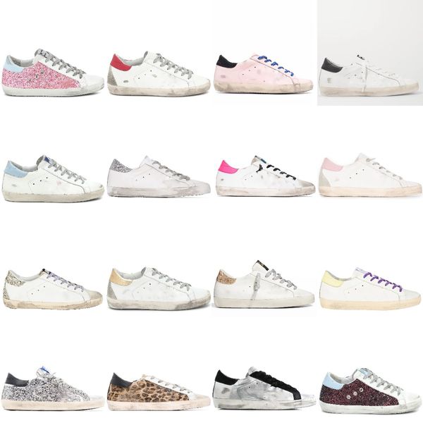 designer shoes sneakers women superstar sandal old shoe luxury classic white do-old golden gooses sneakers sequin dirty man casual, Black