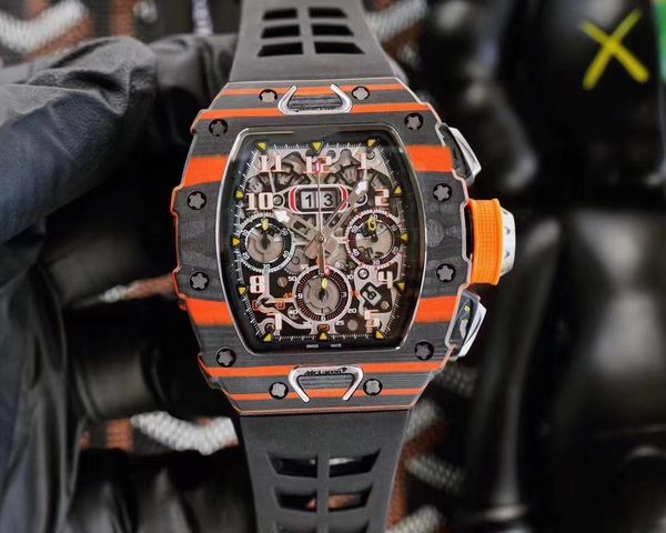 11-03 7750 mens watch designer watches fully automatic imported mechanical movement 40x50x16mm carbon fiber dial rubber strap famous brand s, Slivery;brown
11-03 7750 mens watch designer watches fully automatic imported mechanical movement 40x50x16mm carbon fiber dial rubber strap famous brand s, Slivery;brown