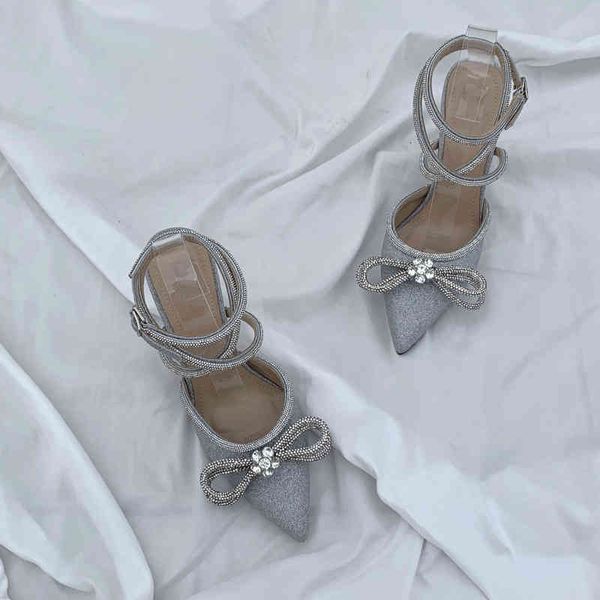 sandals crystal high heels women's spring and summer butterfly button pointed baotou fashion versatile sandals women, Black
sandals crystal high heels women's spring and summer butterfly button pointed baotou fashion versatile sandals women, Black