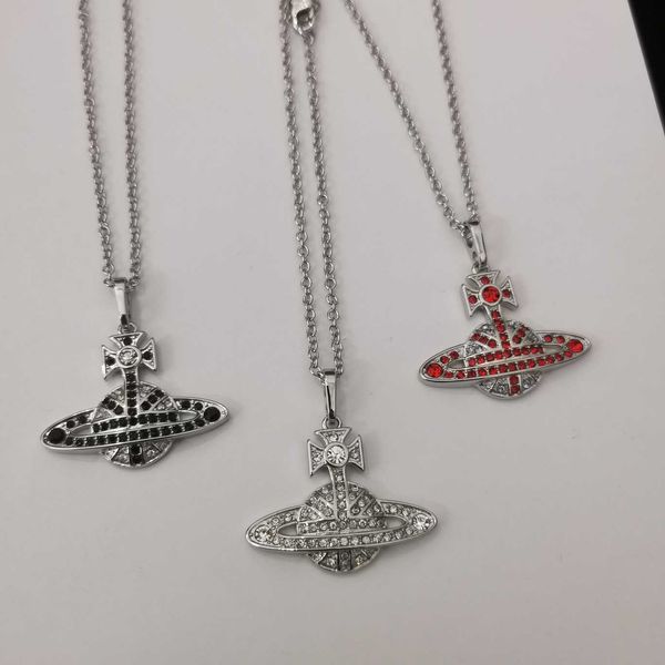 designer vivan western pacific 22 new full diamond saturn pendant necklace women's advanced sense of personality color matching earth p, Black
designer vivan western pacific 22 new full diamond saturn pendant necklace women's advanced sense of personality color matching earth p, Black