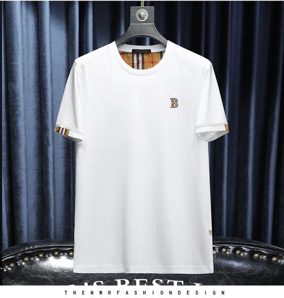 embroidered men's t-shirt tee shirt luxe round neck mercerized cotton t-shirts 2022 summer new large size half sleeve tee shirts, White;black
embroidered men's t-shirt tee shirt luxe round neck mercerized cotton t-shirts 2022 summer new large size half sleeve tee shirts, White;black