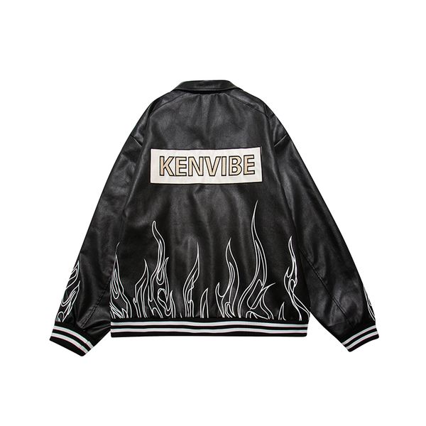 high-quality autumn pu leather jacket hip hop high street thick loose coat 2022, Black;brown
high-quality autumn pu leather jacket hip hop high street thick loose coat 2022, Black;brown