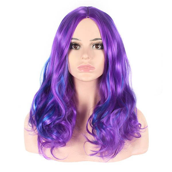 woodfestival purple wig loose wave women curly synthetic hair wigs long ladies heat resistant fiber halloween party middle hairline, Black
woodfestival purple wig loose wave women curly synthetic hair wigs long ladies heat resistant fiber halloween party middle hairline, Black