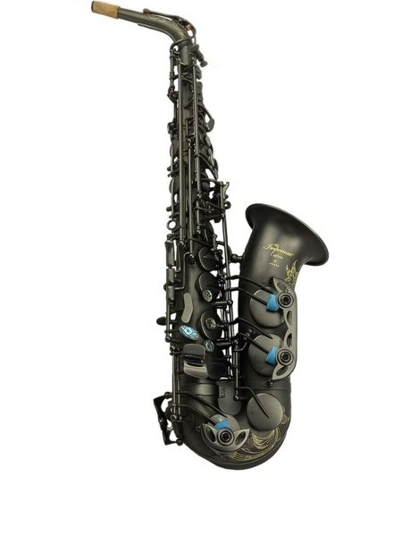 eastern music professional matt black alto saxophone with dragon engravings 
eastern music professional matt black alto saxophone with dragon engravings