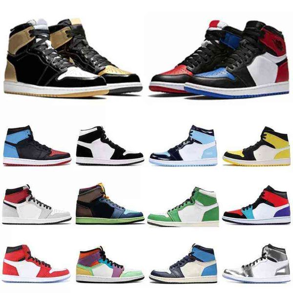 1s jumpman 1 basketball shoes bred patent obsidian chicago toe lucky green unc gym red game royal twist sport sneakers
1s jumpman 1 basketball shoes bred patent obsidian chicago toe lucky green unc gym red game royal twist sport sneakers