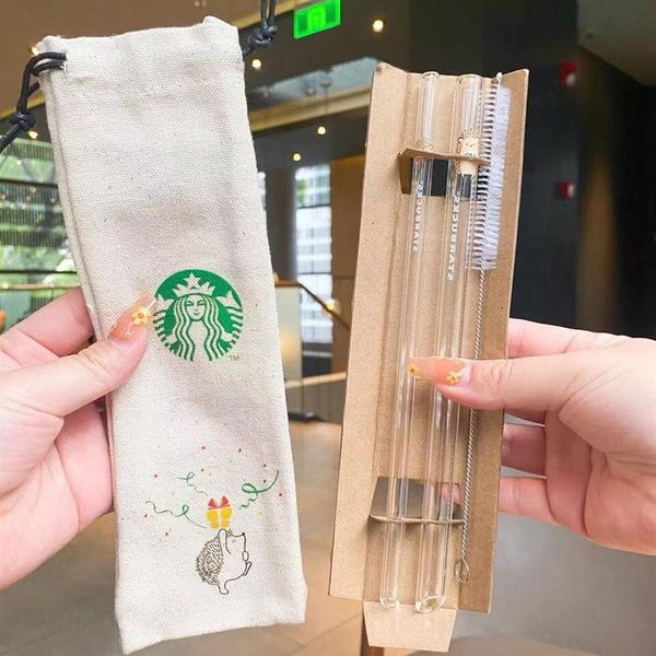 limited edition starbucks hedgehog glass straws set with straw brush and package factory 2208
limited edition starbucks hedgehog glass straws set with straw brush and package factory 2208
