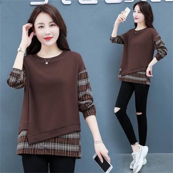 o neck t shirt woman autumn long sleeve shirt fake-two-piece style oversized woman t-shirt plus size loose women shirts 220408, White
o neck t shirt woman autumn long sleeve shirt fake-two-piece style oversized woman t-shirt plus size loose women shirts 220408, White
