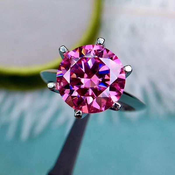 cluster trendy rings round brilliant cut 5 moissanite ring pink classic 6 prong gemstone wedding ring, Golden;silver
cluster trendy rings round brilliant cut 5 moissanite ring pink classic 6 prong gemstone wedding ring, Golden;silver