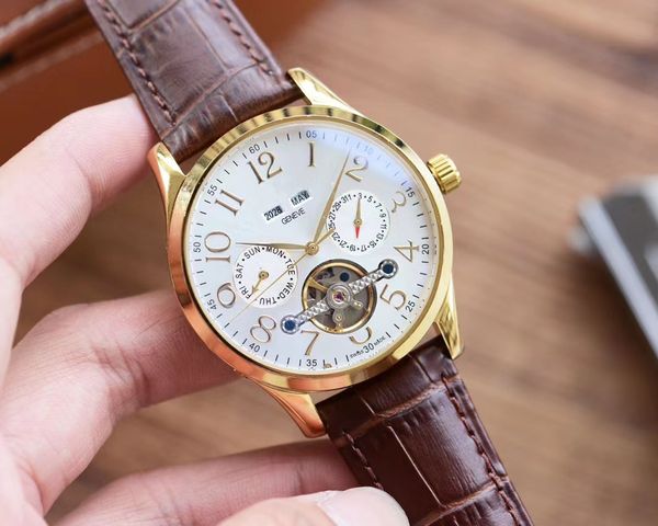 41mm mens watches designer watch automatic mechanical movement leather strap mineral mirror waterproof 50m c1, Slivery;brown
41mm mens watches designer watch automatic mechanical movement leather strap mineral mirror waterproof 50m c1, Slivery;brown