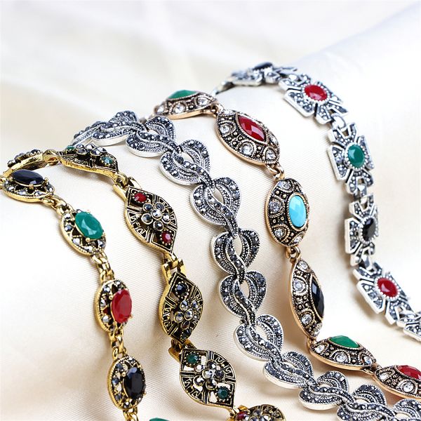 new 10pcs/lot bohemian vintage retro crystal ethnic metal bracelets for women's mix style colorful stone silver gold plated party gift, Golden;silver
new 10pcs/lot bohemian vintage retro crystal ethnic metal bracelets for women's mix style colorful stone silver gold plated party gift, Golden;silver