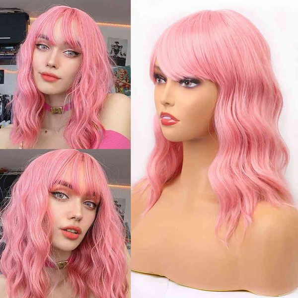 nxy wigs 14inch curly bob short synthetic with bangs natural wavy blonde/pink/black for women cosplay hair heat resistant220701, Black;brown
nxy wigs 14inch curly bob short synthetic with bangs natural wavy blonde/pink/black for women cosplay hair heat resistant220701, Black;brown