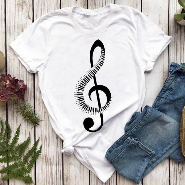 tee shirt femme summer music notes print female graphic harajuku korean short sleeve casual fashion, White
tee shirt femme summer music notes print female graphic harajuku korean short sleeve casual fashion, White