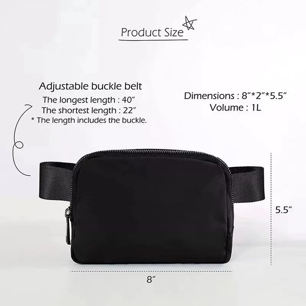 shoulder bags luxury lulu fanny pack everywhere belt bag designer bum chest yoga bag bumbag nylon womens mens outdoor fleece shoulder crossb
shoulder bags luxury lulu fanny pack everywhere belt bag designer bum chest yoga bag bumbag nylon womens mens outdoor fleece shoulder crossb