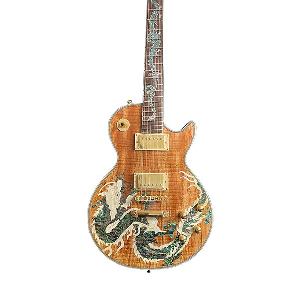 chinese lp electric guitar dragon inlay fingerboard and body mahogany material gold hardware
chinese lp electric guitar dragon inlay fingerboard and body mahogany material gold hardware