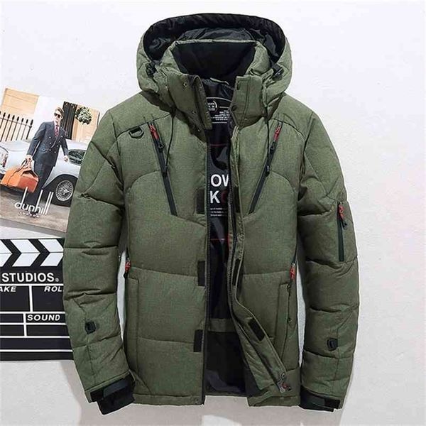 men down thick warm winter jacket hooded thicken duck down parka coat casual slim overcoat with many pockets mens 210913, Black
men down thick warm winter jacket hooded thicken duck down parka coat casual slim overcoat with many pockets mens 210913, Black