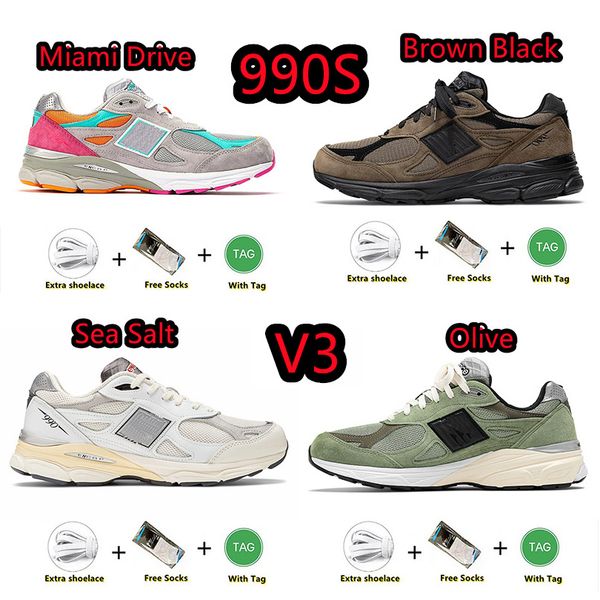 990v3 990s running shoes salt sea salt brown black miami drive olive trainers sports sneakers for men and women size 36-45
990v3 990s running shoes salt sea salt brown black miami drive olive trainers sports sneakers for men and women size 36-45