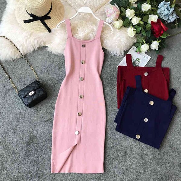 2022 slim summer button knitted midi dress women vestido de festa casual party bodycon tank evening elegant knee-length vestidos y220413, Black;gray
2022 slim summer button knitted midi dress women vestido de festa casual party bodycon tank evening elegant knee-length vestidos y220413, Black;gray