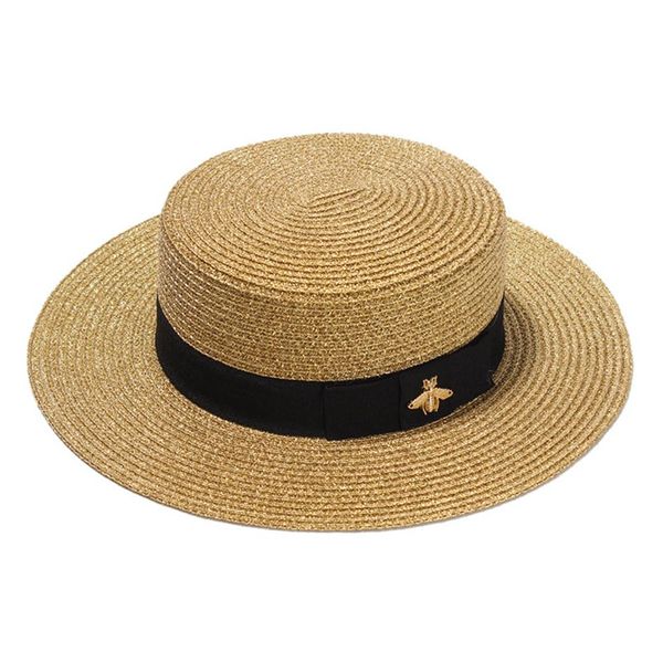 fashion woven wide brimmed gold metal bee fashion wide straw cap parent child flat visor women straw hat stingy brim hats high304g, Blue;gray
fashion woven wide brimmed gold metal bee fashion wide straw cap parent child flat visor women straw hat stingy brim hats high304g, Blue;gray
