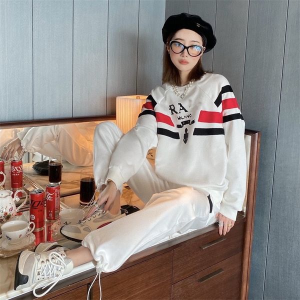 warehouse clothing original spring new casual versatile contrast letter printed sweater + pants sportswear women's outlet_yu7i, White
warehouse clothing original spring new casual versatile contrast letter printed sweater + pants sportswear women's outlet_yu7i, White