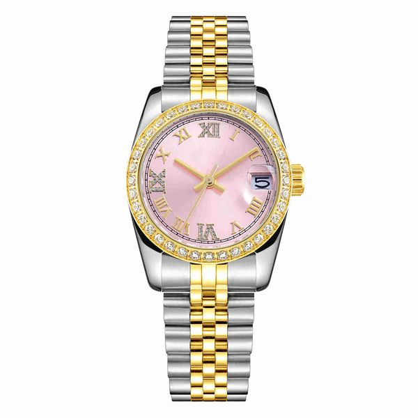 ladies watch size 31mm mechanical quartz 904l stainless steel bracelet diamond bezel premium waterproof luminous watch, Slivery;golden
ladies watch size 31mm mechanical quartz 904l stainless steel bracelet diamond bezel premium waterproof luminous watch, Slivery;golden