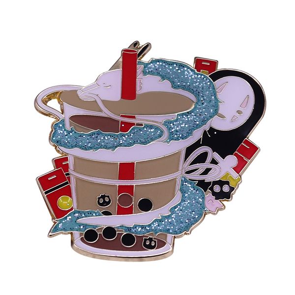 no face haku milk tea brooch cute anime glitter pin boba fiends the time has come embrace your inner cravings, Blue
no face haku milk tea brooch cute anime glitter pin boba fiends the time has come embrace your inner cravings, Blue
