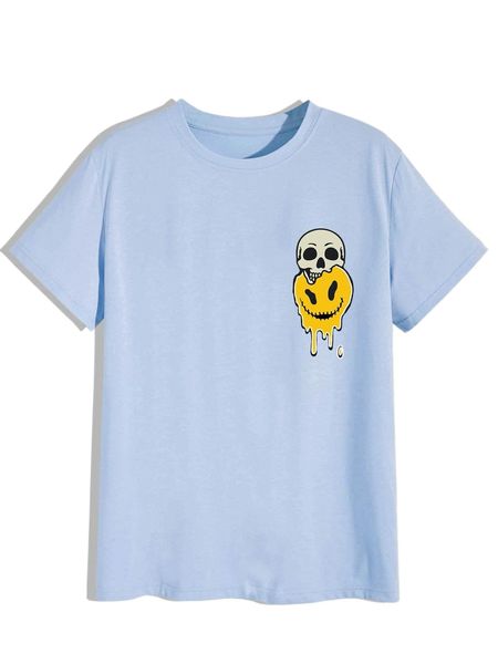 romwe guys skull & cartoon graphic tee j7bd#, White;black
romwe guys skull & cartoon graphic tee j7bd#, White;black