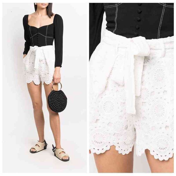 women's shorts meja spring summer arrival lace floral belt white france paris style ob6b, White;black
women's shorts meja spring summer arrival lace floral belt white france paris style ob6b, White;black