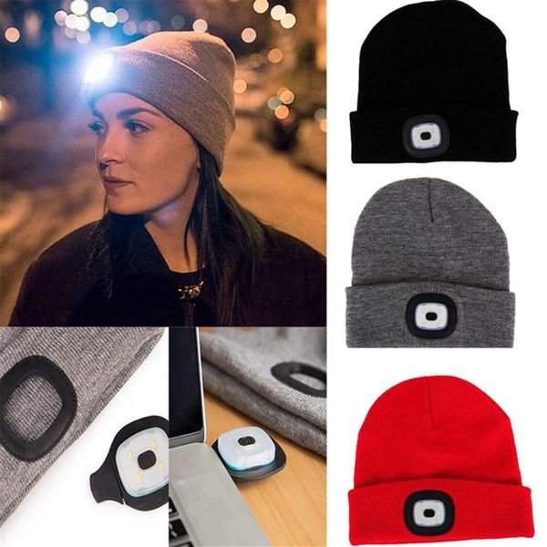 new winter outdoor fishing running knitted rechargeable led beanie hat light up climbing pullover cap for camping2620, Blue;gray
new winter outdoor fishing running knitted rechargeable led beanie hat light up climbing pullover cap for camping2620, Blue;gray