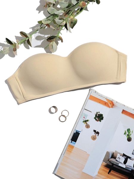 bandeau bra with adjustable strap s79y#, Black;red 
bandeau bra with adjustable strap s79y#, Black;red