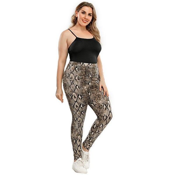 women's plus size pants 2022 autumn fashion python lin pattern high waist slim fit leggings casual large 9-point, Black
women's plus size pants 2022 autumn fashion python lin pattern high waist slim fit leggings casual large 9-point, Black