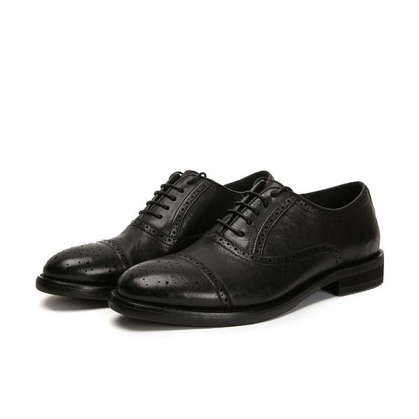dress shoes fashion handmade men's brogue geneine leather round toes formal lace up carved, Black
dress shoes fashion handmade men's brogue geneine leather round toes formal lace up carved, Black