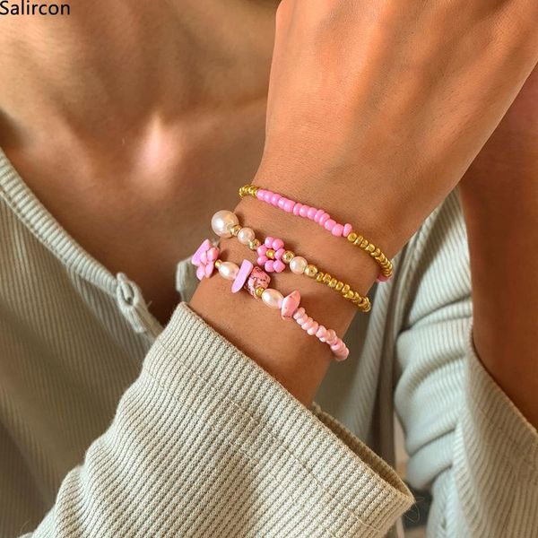 beaded, strands korean fashion colorful seed beads bracelets for women girl 2022 trend flowers beaded elastic multi layer jewelry, Black
beaded, strands korean fashion colorful seed beads bracelets for women girl 2022 trend flowers beaded elastic multi layer jewelry, Black