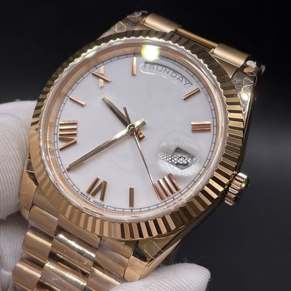 men's 39mm automatic stainless steel watch new diary arabic digital face, Slivery;brown
men's 39mm automatic stainless steel watch new diary arabic digital face, Slivery;brown