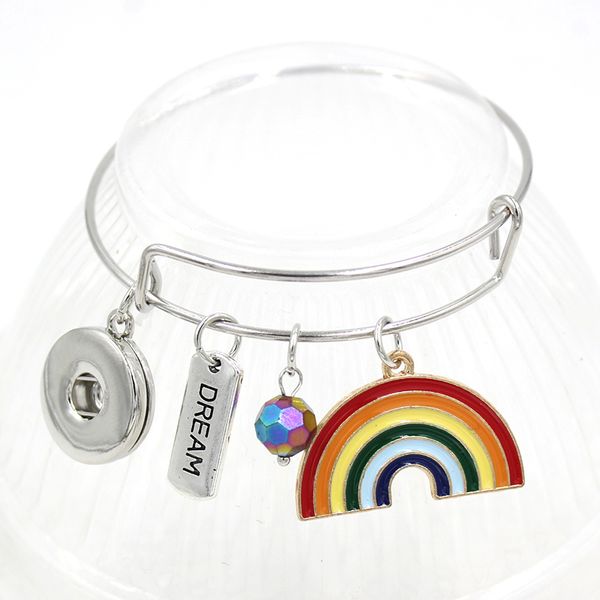 wholesale new arrival women inspiration dream rainbow bracelets & bangles gifts snap jewelry expandable wire bangle, Golden;silver
wholesale new arrival women inspiration dream rainbow bracelets & bangles gifts snap jewelry expandable wire bangle, Golden;silver