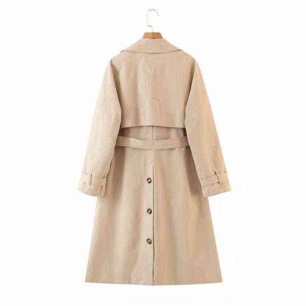 women's trench coats puwd casual women khaki loose sashes coat 2021 autumn fashion ladies single breasted windbreaker girls chic outwea, Tan;black 
women's trench coats puwd casual women khaki loose sashes coat 2021 autumn fashion ladies single breasted windbreaker girls chic outwea, Tan;black