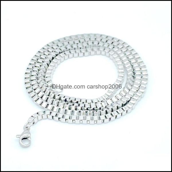 chains necklaces pendants jewelry 2.5mm m stainless steel sier plated box for mens women fashi dhyut, Silver
chains necklaces pendants jewelry 2.5mm m stainless steel sier plated box for mens women fashi dhyut, Silver