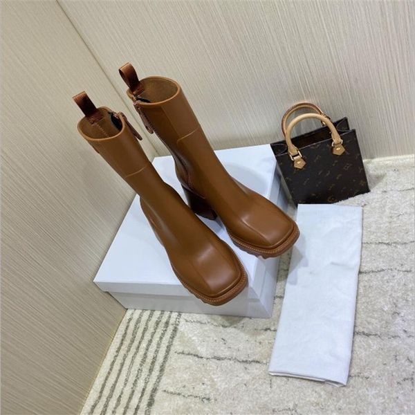 square toe rain boots for women chunky heel thick sole ankle boots designer chelsea boots ladies rubber boot rain shoes283z, Black
square toe rain boots for women chunky heel thick sole ankle boots designer chelsea boots ladies rubber boot rain shoes283z, Black
