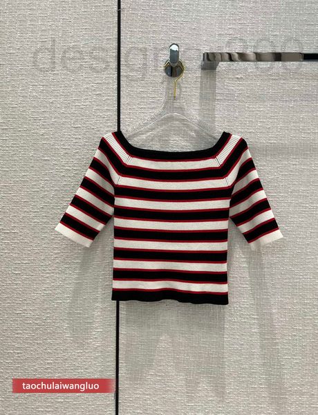 women's knits & tees designer bt38336 shenzhen nanyou temperament versatile contrast color stripe slim straight neck short knit high en, White
women's knits & tees designer bt38336 shenzhen nanyou temperament versatile contrast color stripe slim straight neck short knit high en, White