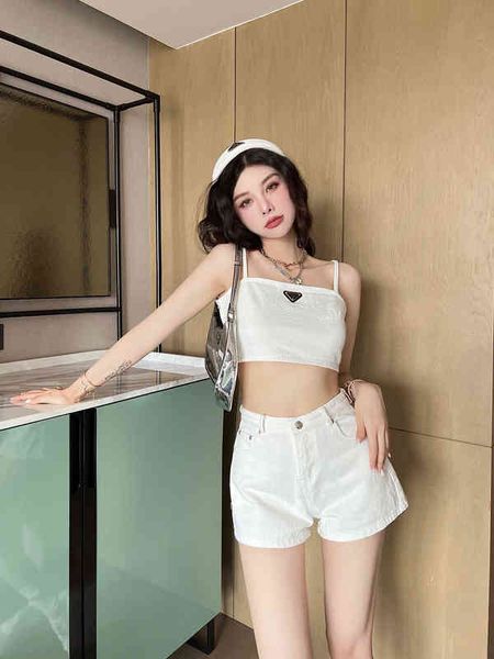 two piece dress 2022 summer slim fit short versatile suspender sleeveless french + jeans shorts set women's fashion k1t1, White
two piece dress 2022 summer slim fit short versatile suspender sleeveless french + jeans shorts set women's fashion k1t1, White