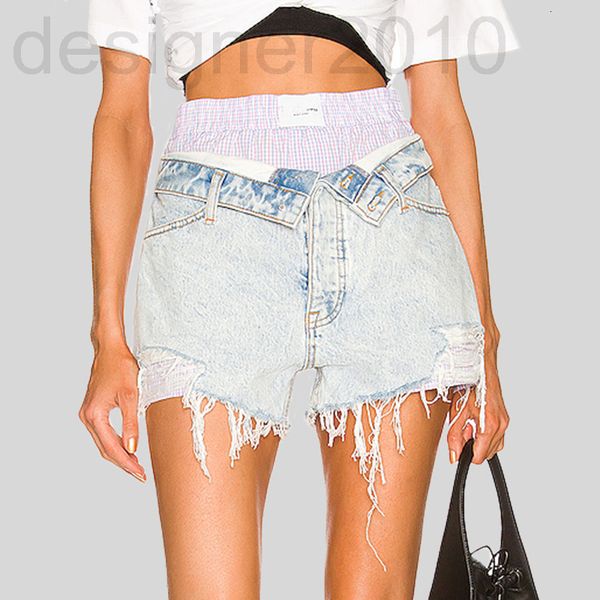 women's jeans designer aw king 22 summer new women's fashion su pants fake two pieces of high waist woolen cut broken denim shorts, Blue
women's jeans designer aw king 22 summer new women's fashion su pants fake two pieces of high waist woolen cut broken denim shorts, Blue