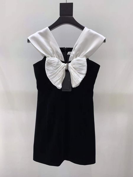 milan runway dress 2022 summer autumn v neck bow designer dress brand same style dress 0618-14, Black
milan runway dress 2022 summer autumn v neck bow designer dress brand same style dress 0618-14, Black