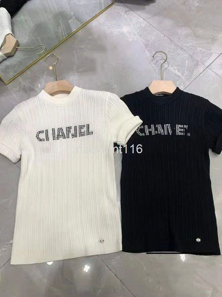 women's knits & tees letter jacquard round neck in spring and summer, slim slim, pit strip, crimped short sleeve t-shirt, women's, White
women's knits & tees letter jacquard round neck in spring and summer, slim slim, pit strip, crimped short sleeve t-shirt, women's, White